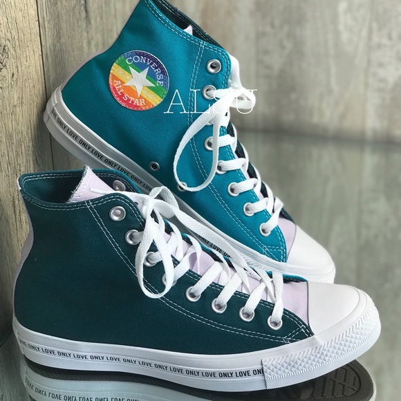 ConverseID Ctas HI Canvas Blue Green W AUTHENTIC - Picture 5 of 8